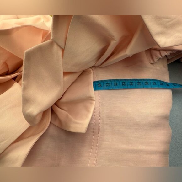 🆕 AJE 🧿 NWOT Etta Off Shoulder Linen Midi Dress, Pastel Pink - Sz AU 8 / Small - Picture 15 of 16